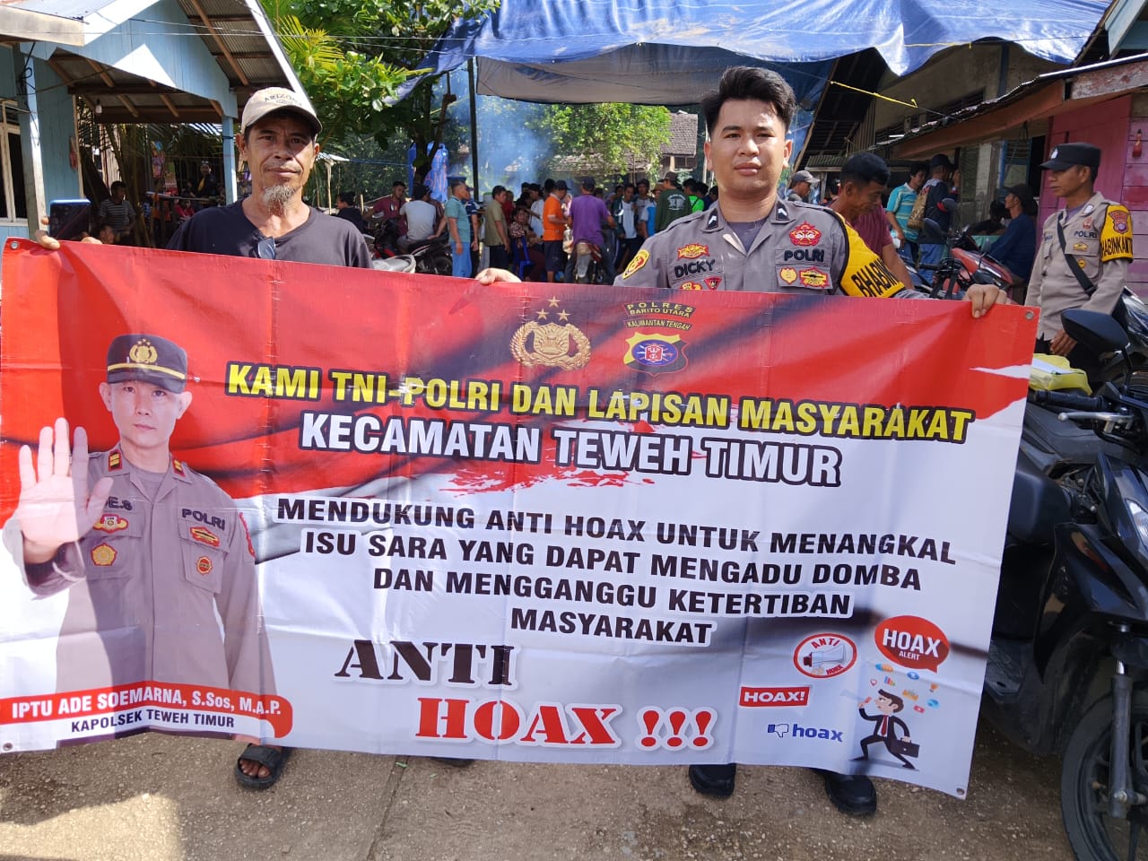 Polsek Teweh Timur Tingkatkan Literasi Digital Melalui Kampanye Anti Hoax