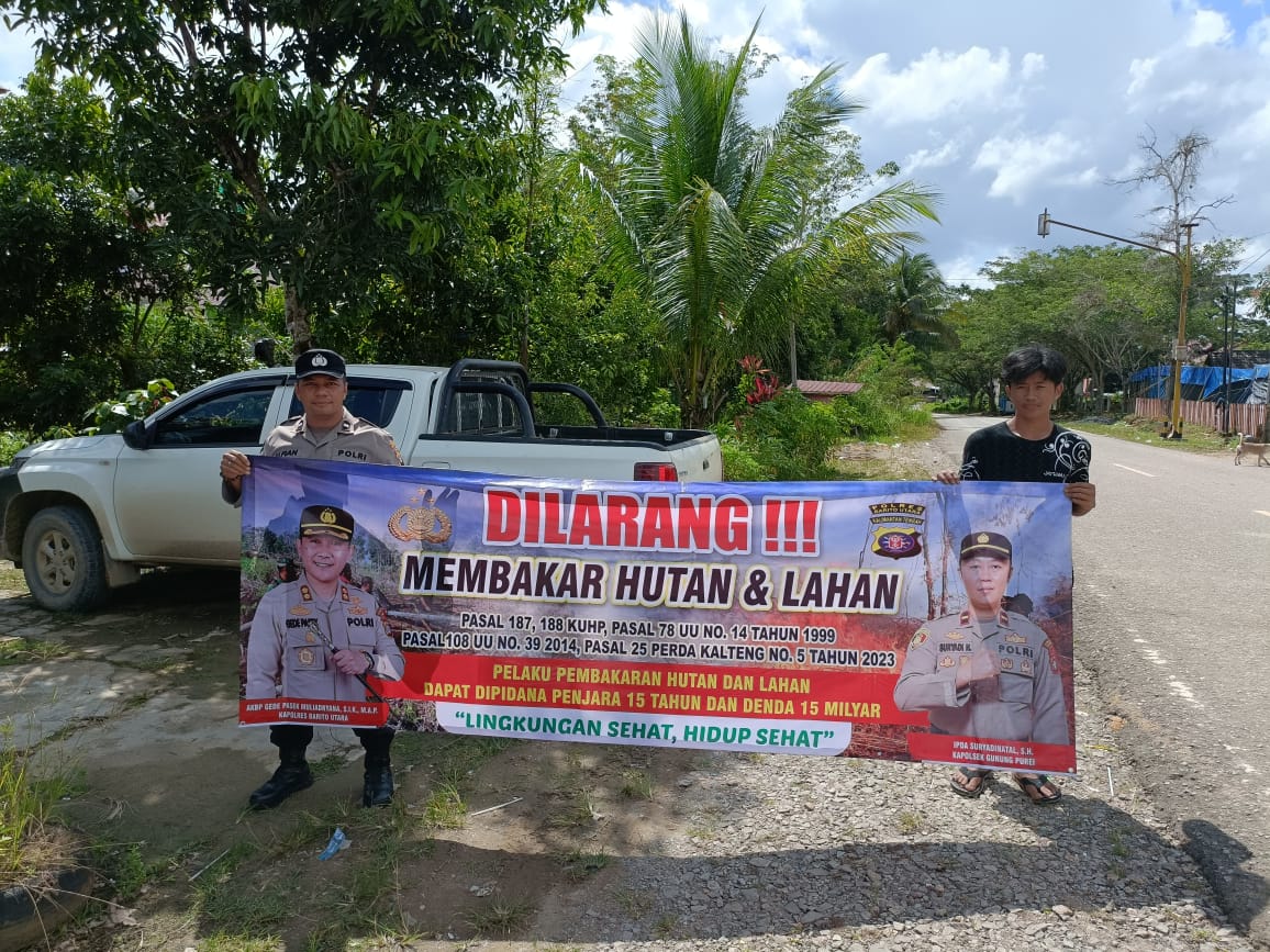 Polsek Gunung Purei Tingkatkan Patroli Dialogis Cegah Karhutla