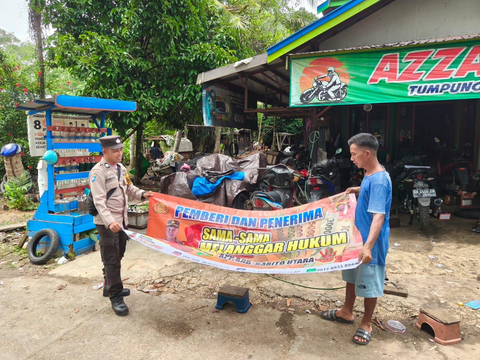*Polsek Montallat Putus Tindak Pelanggaran Pungli, Polsek Montallat Himbau Stop Pungli ke Warga
