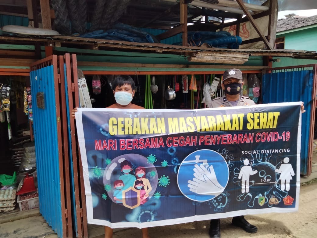 Polsek Gunung Purei Ingatkan Pentingnya Minum Air Putih yang Cukup