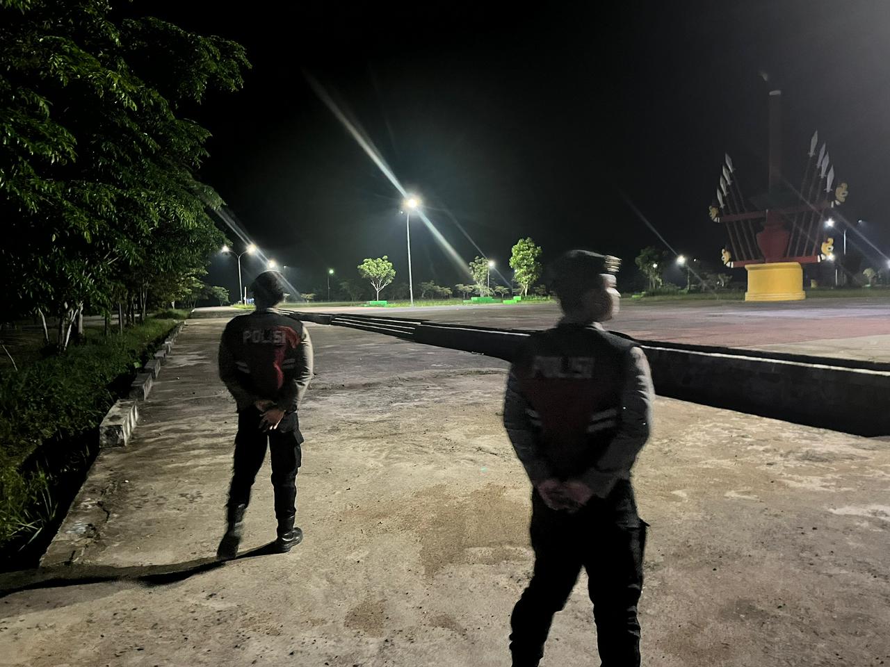 Wujudkan Kamtibmas Aman dan Kondusif, Sat Samapta Polres Lamandau Laksanakan Patroli Malam