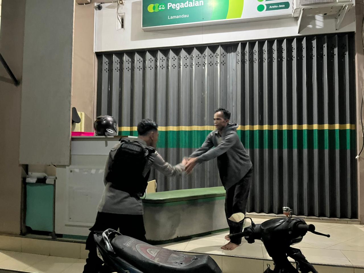 Sat Samapta Polres Lamandau Patroli di Objek Vital, Wilkum Polres Lamandau