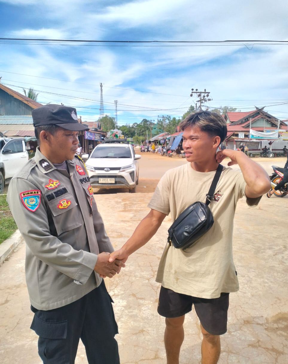 Polsek Katingan Tengah Sambang Kamtibmas