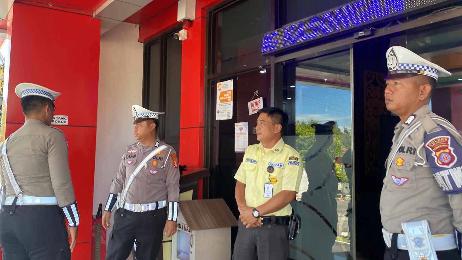 Ciptakan situasi kamtibmas yang kondusif, Satlantas Polres Katingan rutin laksanakan monitoring Objek Vital