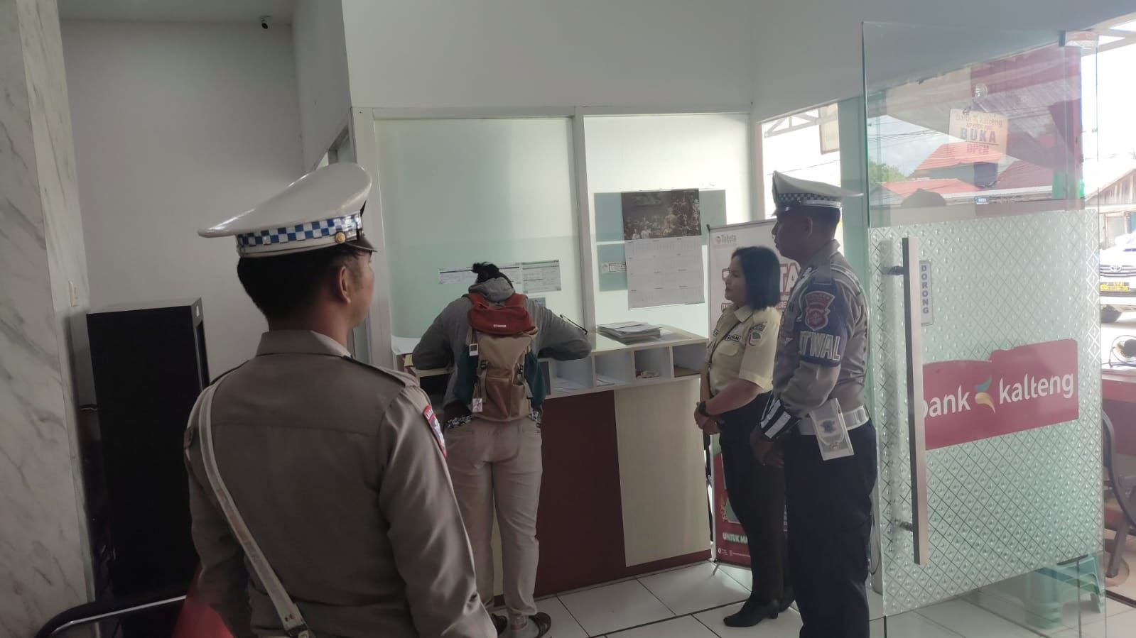 Satlantas Polres Katingan cek dan kontrol rutin Objek Vital Tiap harinya.