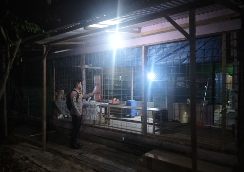 Monitoring Wilayah Hukum, Polsek Delang Pastikan Situasi Kamtibmas Tetap Kondusif