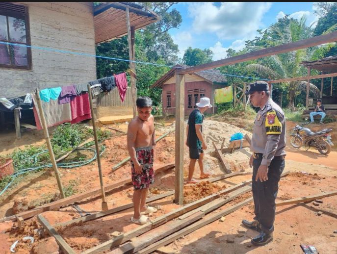 Polsek Katingan Tengah Sambang Kamtibmas