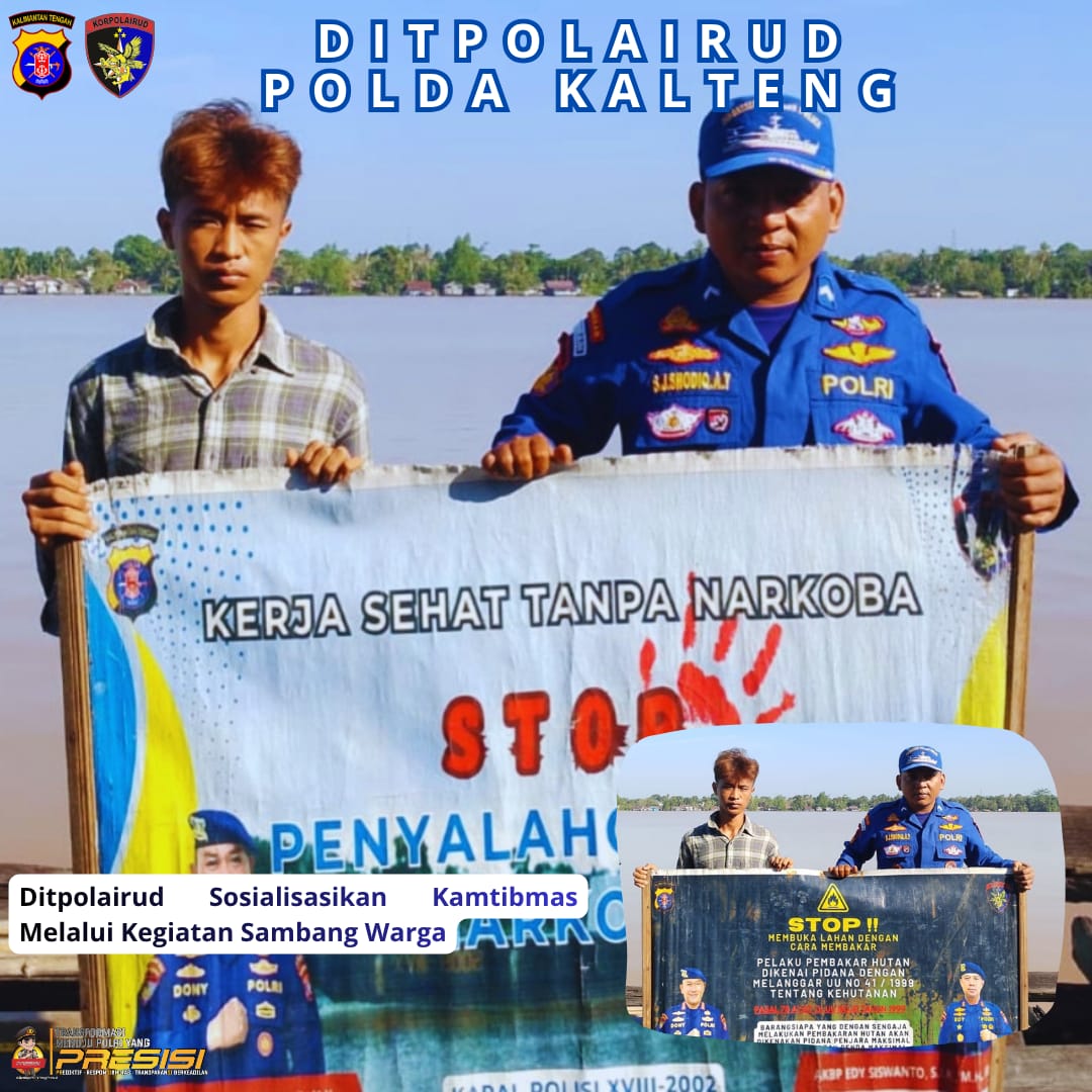 Ditpolairud Sosialisasikan Kamtibmas Melalui Kegiatan Sambang Warga
