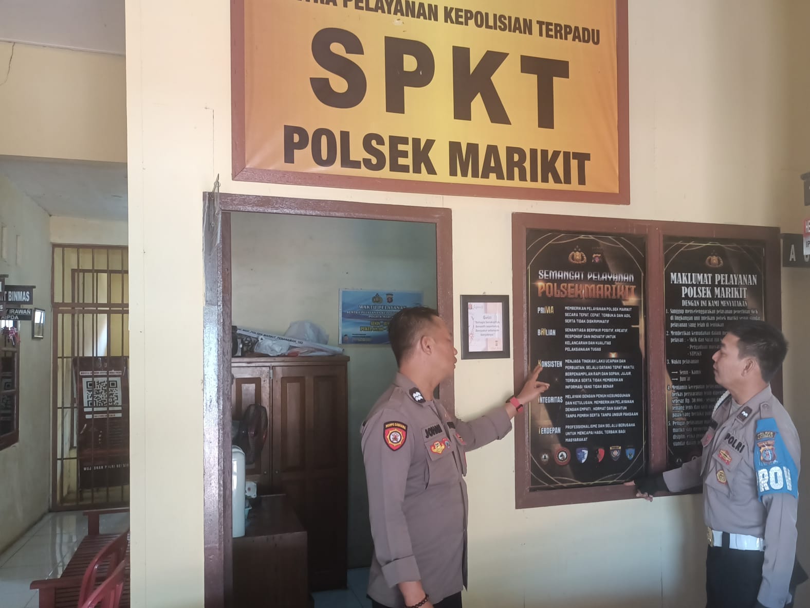 Fokus Pada Tugas, Personel Piket Mako Polsek Marikit Siaga Menjaga Kamtibmas