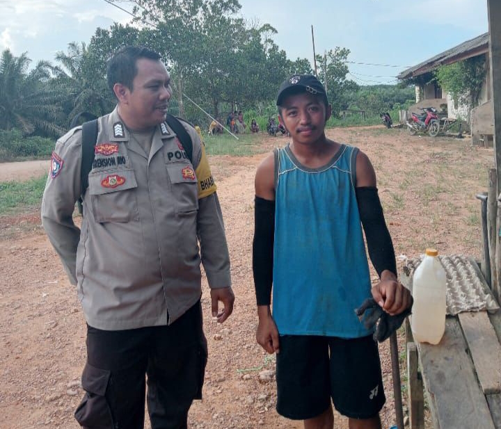 Polsek Katingan Tengah Sambang Kamtibmas