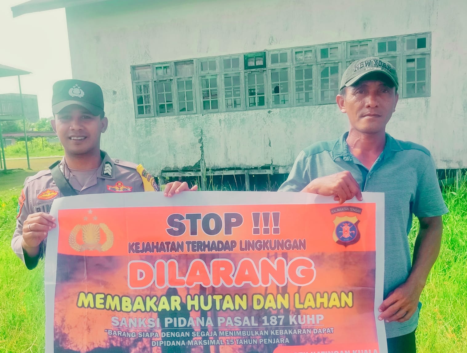 Upaya Pencegahan Karhutla, Bhabinkamtibmas Rutin Himbau Masyarakat tentang Bahaya Karhutla