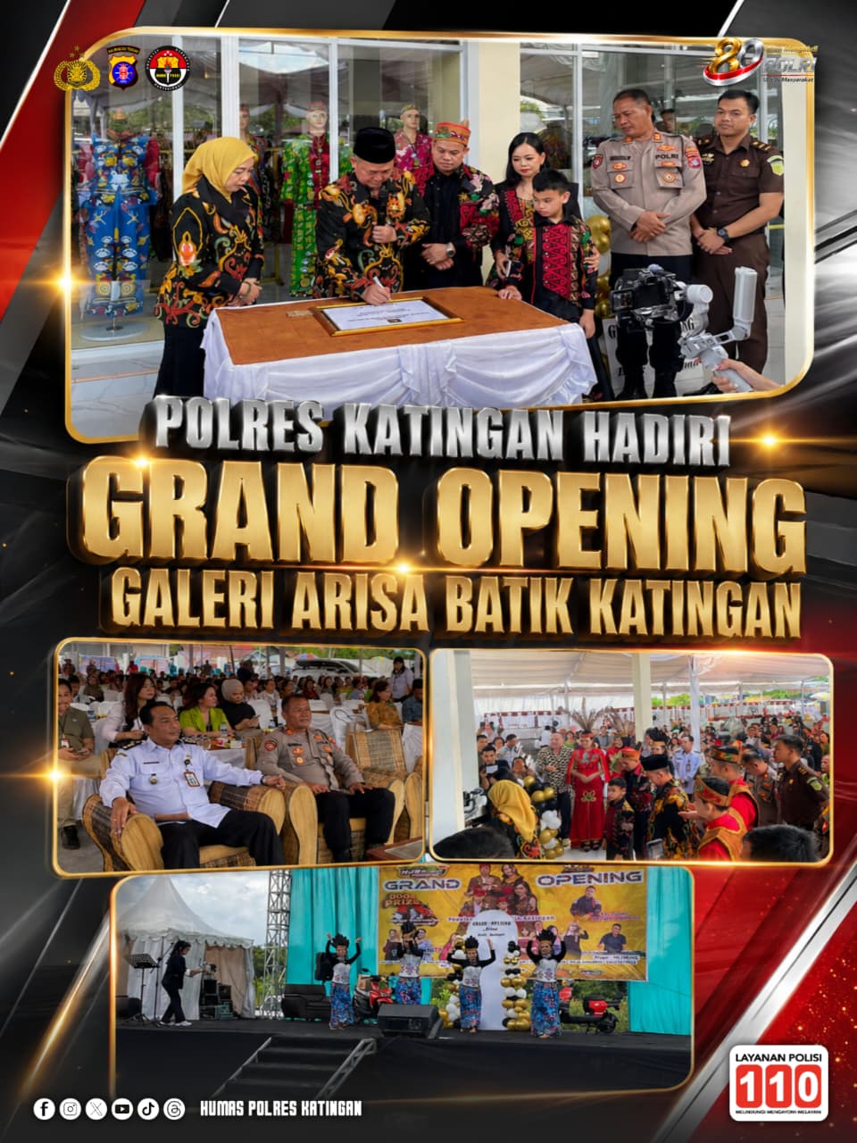 Grand Opening Galeri Arisa Batik Katingan Resmi Digelar
