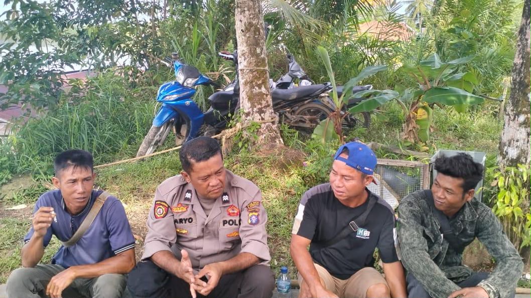 Perkuat Kamtibmas, Polsek Katingan Tengah Sambangi Warga