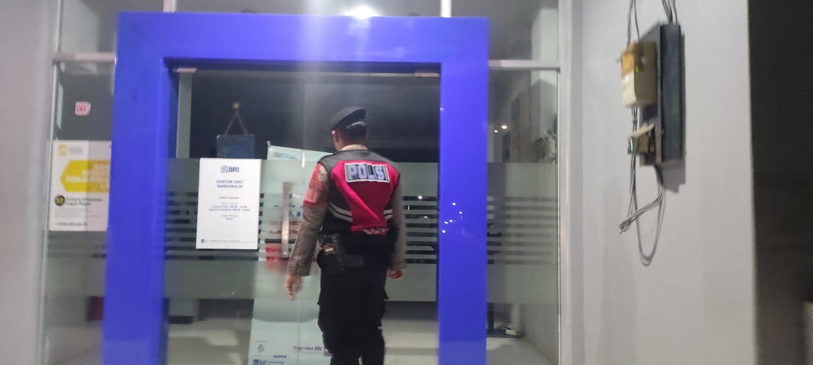 Patroli Bank dan ATM pada Malam Hari, Sat Samapta Polres Lamandau Perkuat Pengamanan Objek Vital