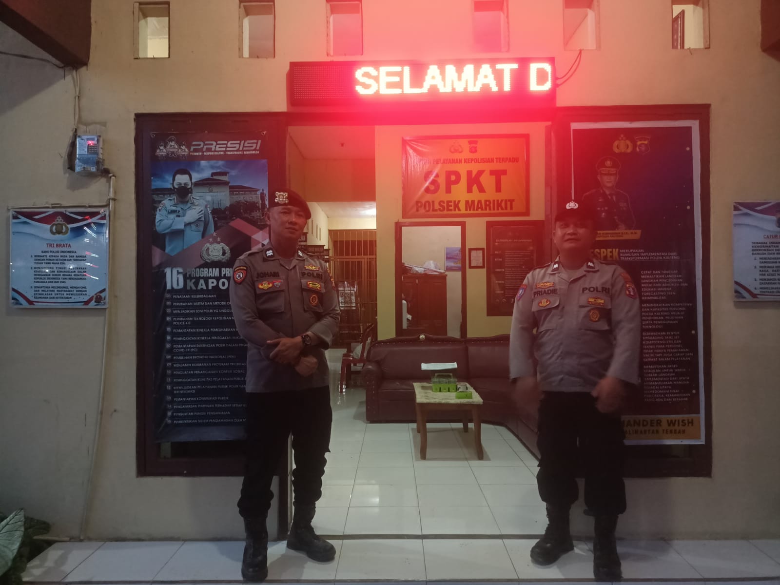Prima dan Profesional, SPKT Polsek Marikit Siaga Berikan Pelayanan