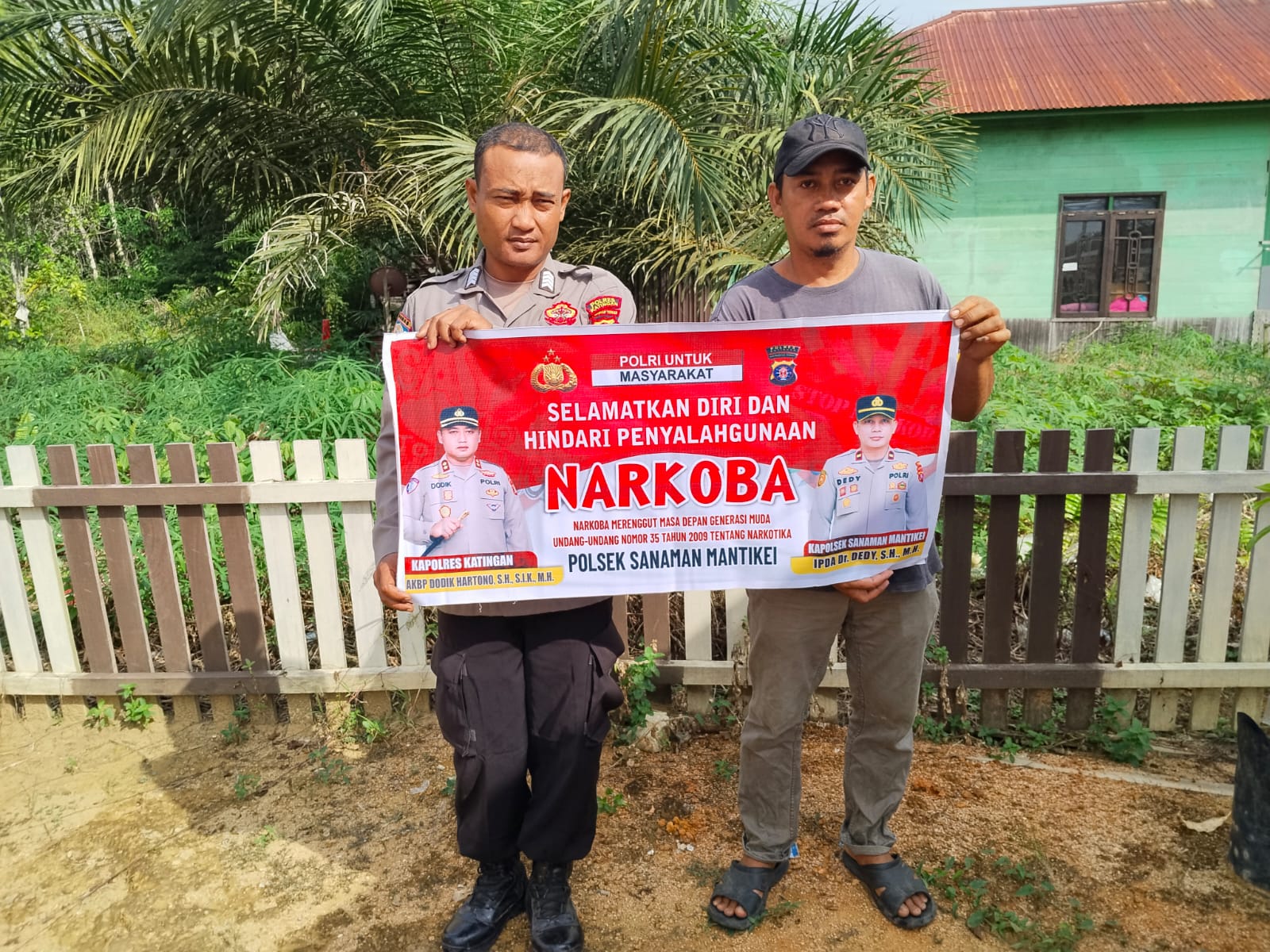Bhabinkamtibmas Desa Kamanto Sosialisasi Bahaya penyalahgunaan Narkoba.