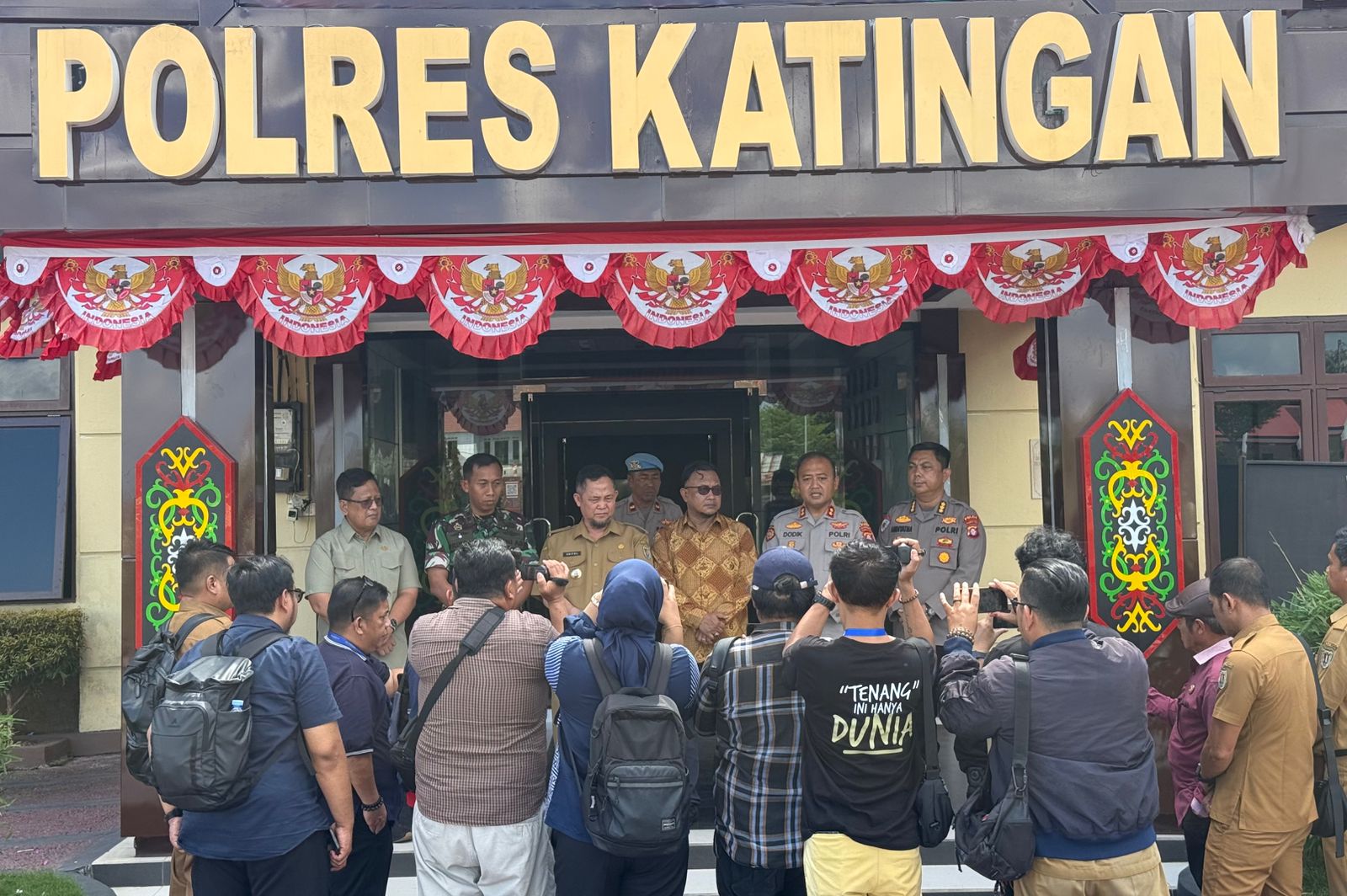 Konferensi Pers Tegaskan Komitmen Berantas Jaringan Narkoba di Katingan