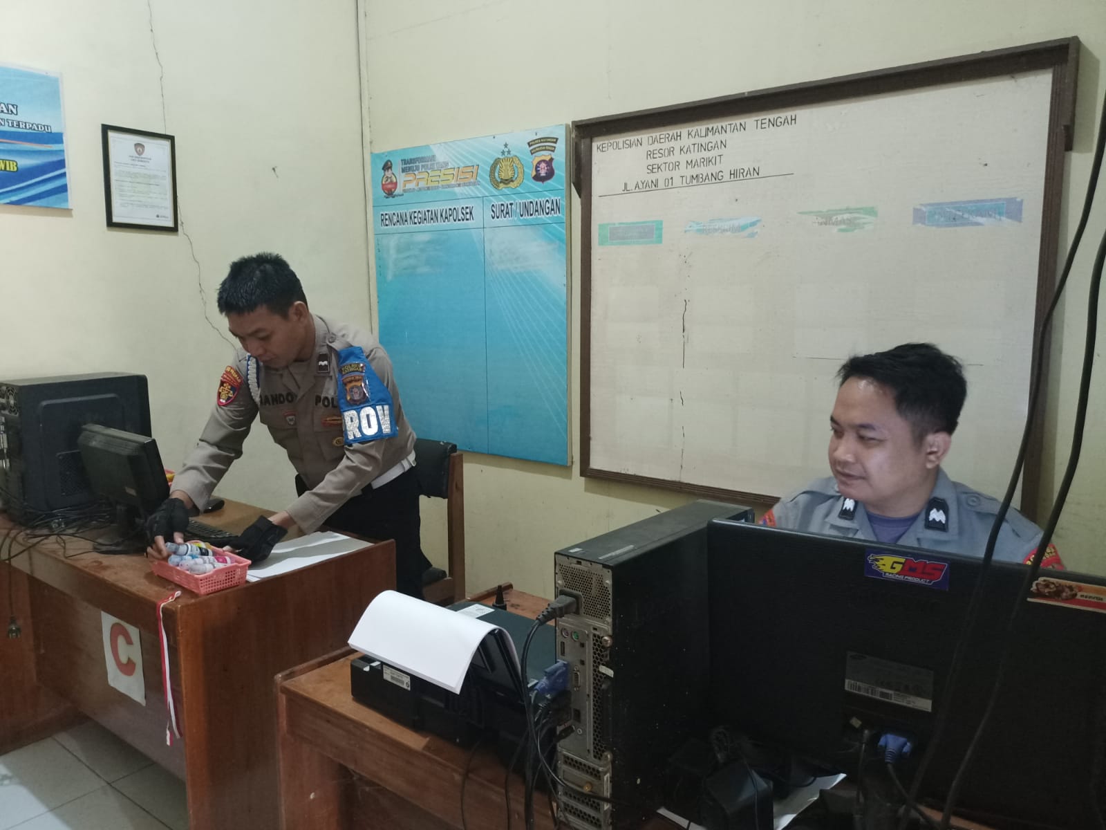 Dari Mako, Polsek Marikit Pastikan Layanan Tetap Hadir