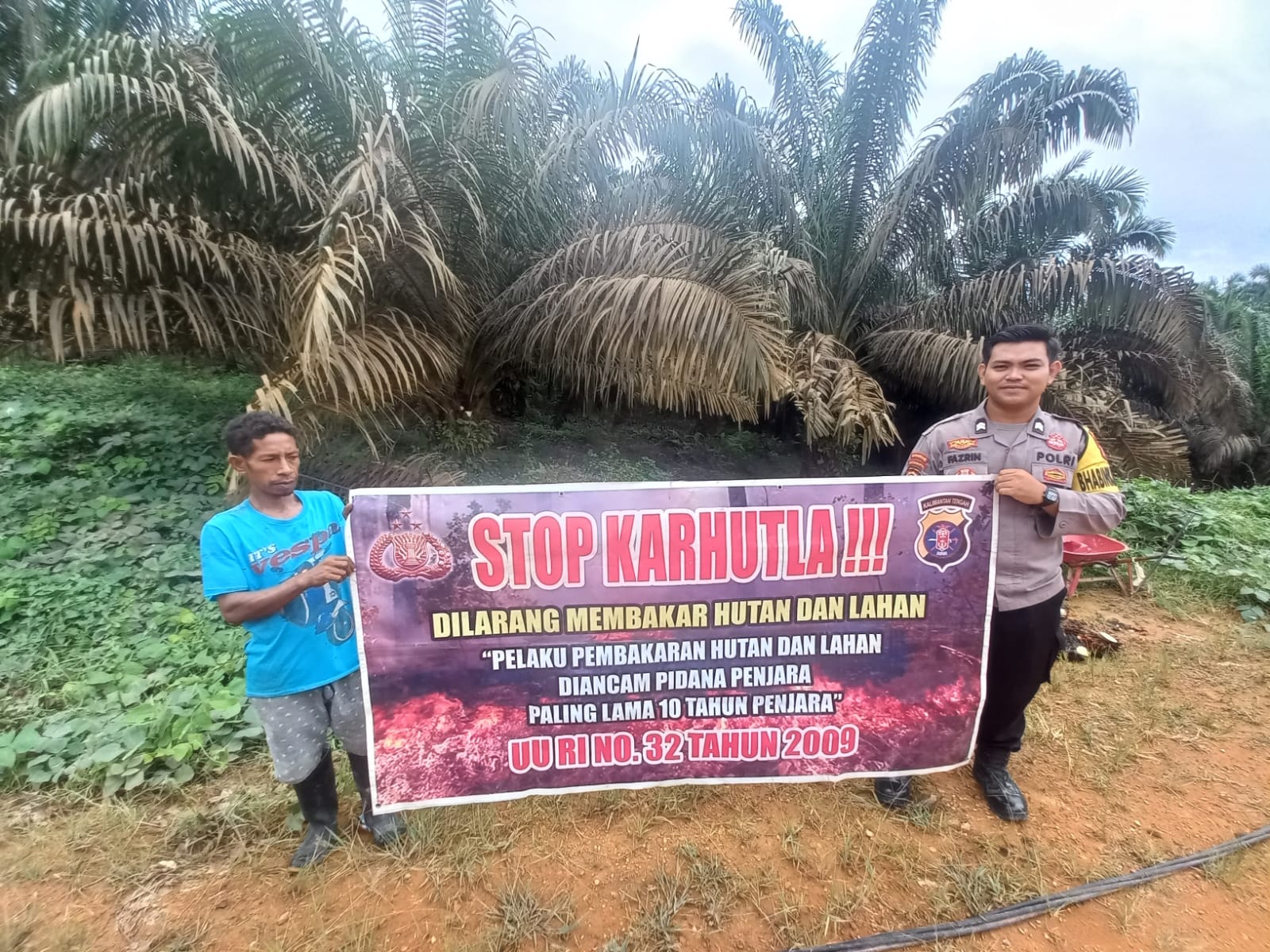 Bangun Kesadaran Warga Cegah Karhutla, Bhabinkamtibmas Polsek Bulik Timur Gencarkan Edukasi di Desa Sepondam