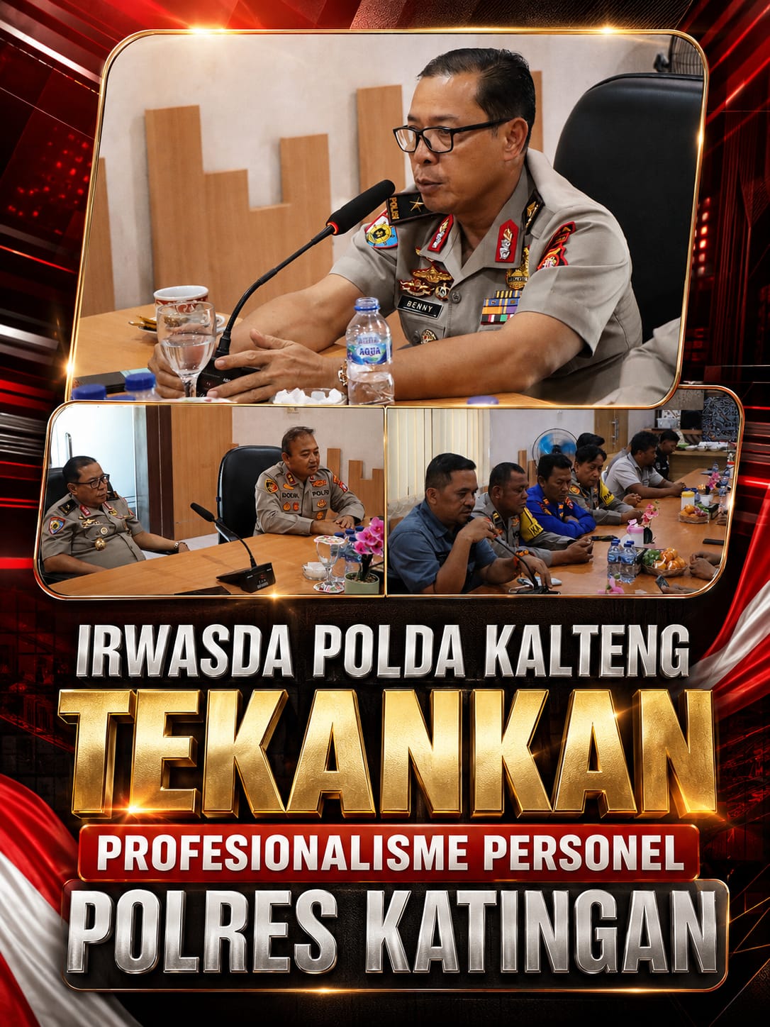 Irwasda Polda Kalteng Tekankan Profesionalisme Personel Polres Katingan