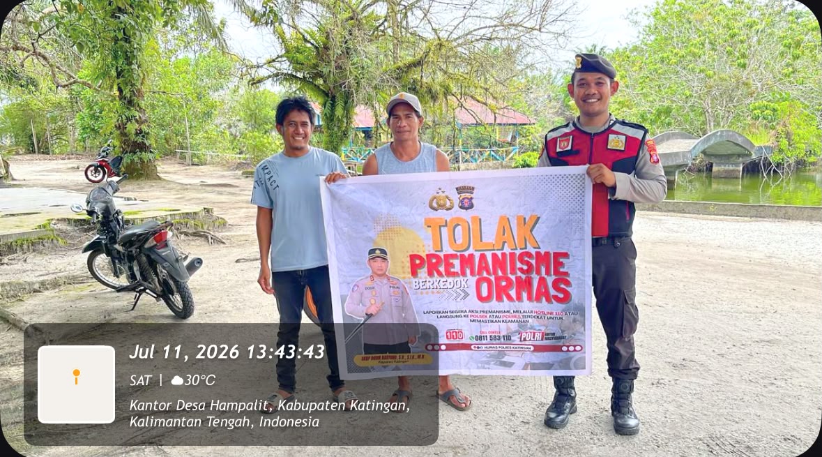Personel Samapta Laksanakan Sosialisasi Tolak Premanisme di Lingkungan Masyarakat.