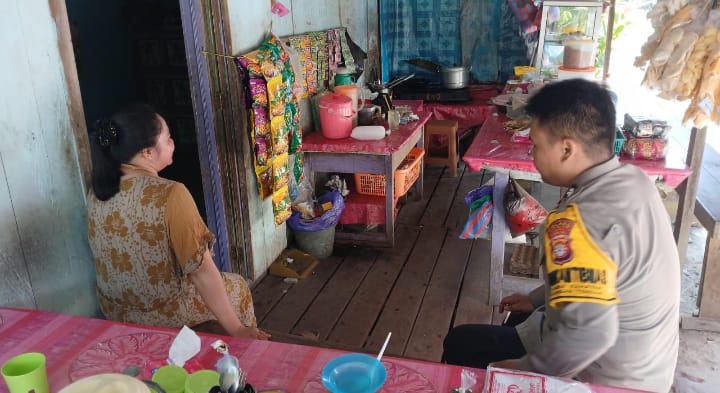 Perkuat Kamtibmas, Polsek Katingan Tengah Sambangi Warga