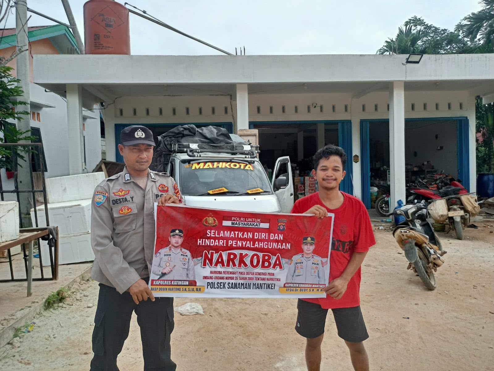Bhabinkamtibmas Desa Kamanto Sosialisasi Bahaya penyalahgunaan Narkoba.