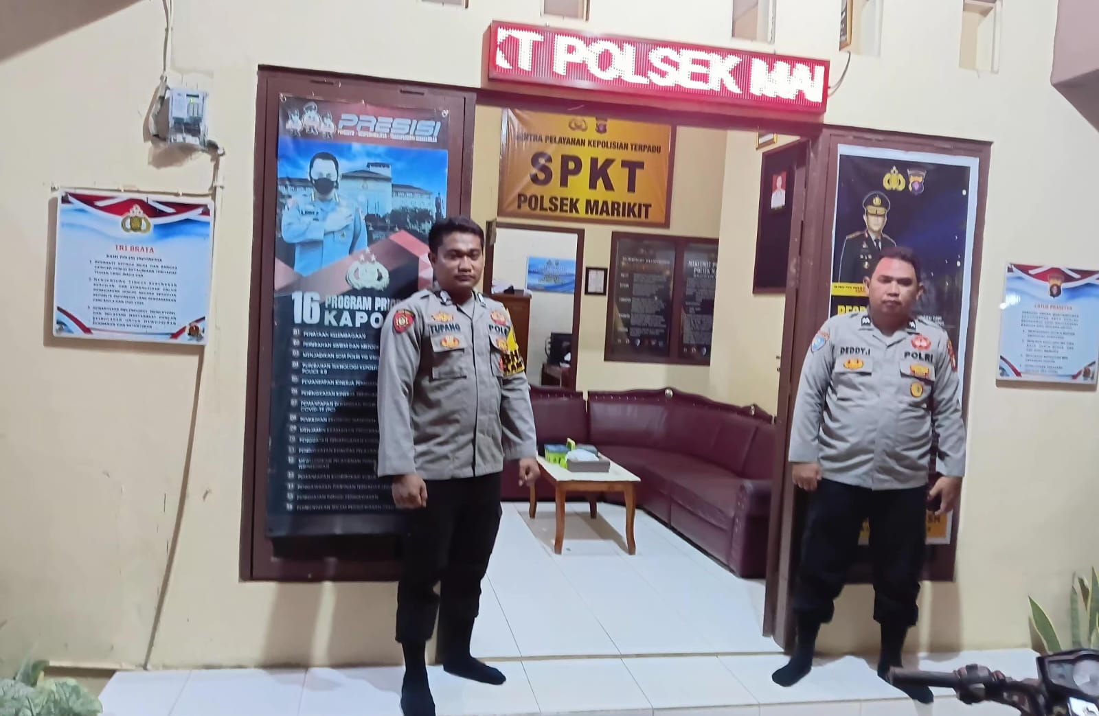 TEGAKKAN DISIPLIN, POLSEK MARIKIT LAKSANAKAN WASDAL DAN WASINTERNAL PIKET MALAM