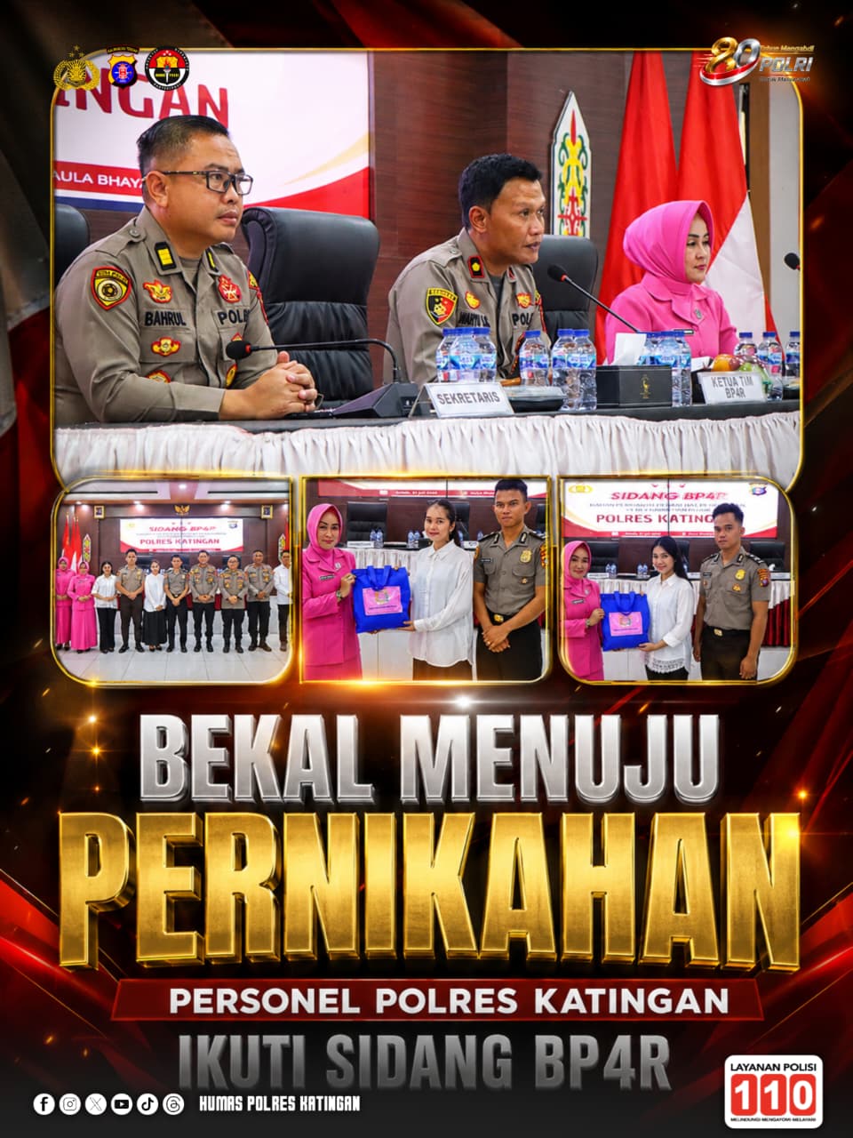 Bekal Menuju Pernikahan, Personel Polres Katingan Ikuti Sidang BP4R