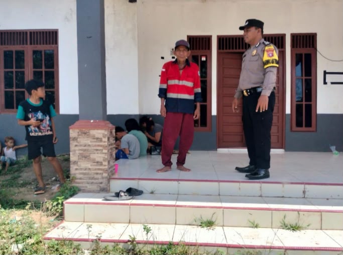 Perkuat Kamtibmas, Polsek Katingan Tengah Sambangi Warga