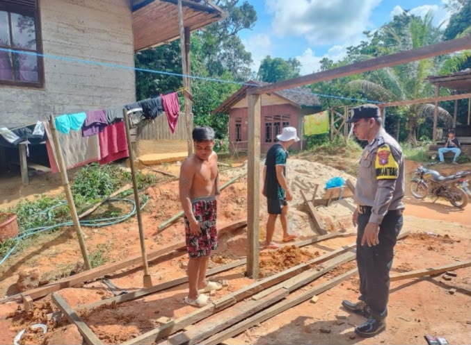 Polsek Katingan Tengah Sambang Kamtibmas