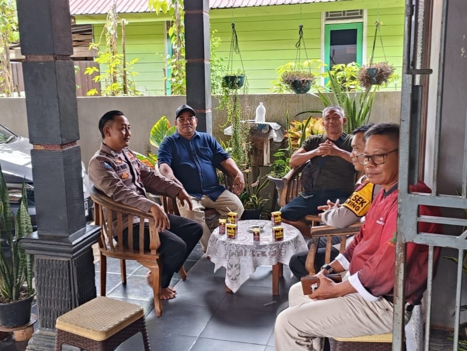 Kapolsek Tewang Sangalang Garing dan Pulau Malan Ajak Tokoh Masyarakat Bersinergi Jaga Kamtibmas dan Cegah Karhutla
