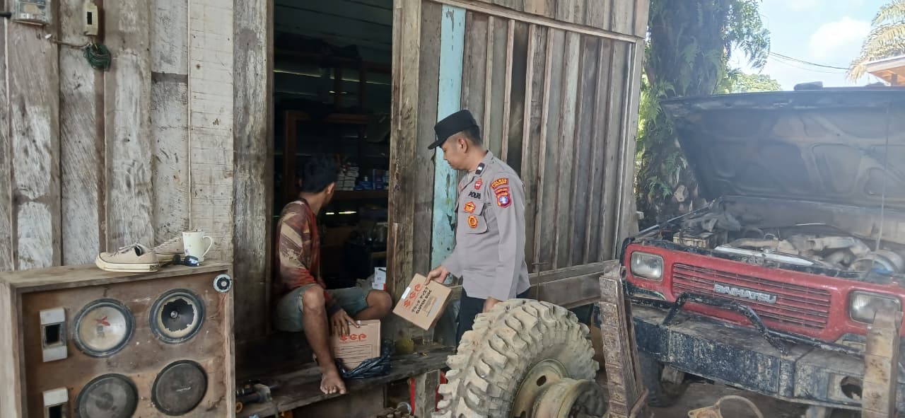 Polsek Lamandau Sambangi Masyarakat, Perkuat Kemitraan dan Jaga Kamtibmas