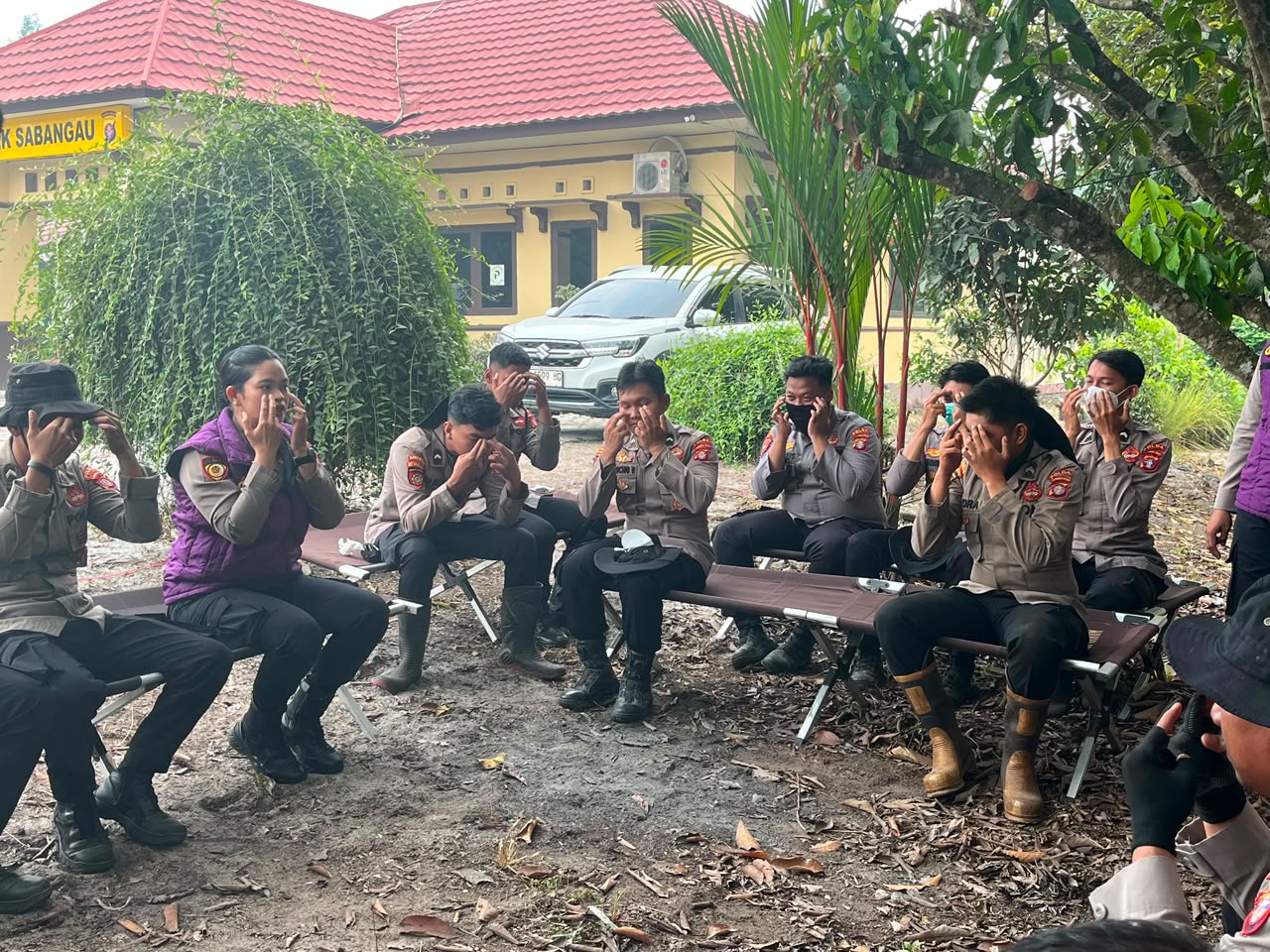 Polda Kalteng Berikan Trauma Healing bagi Personel Satgas Aman Nusa II