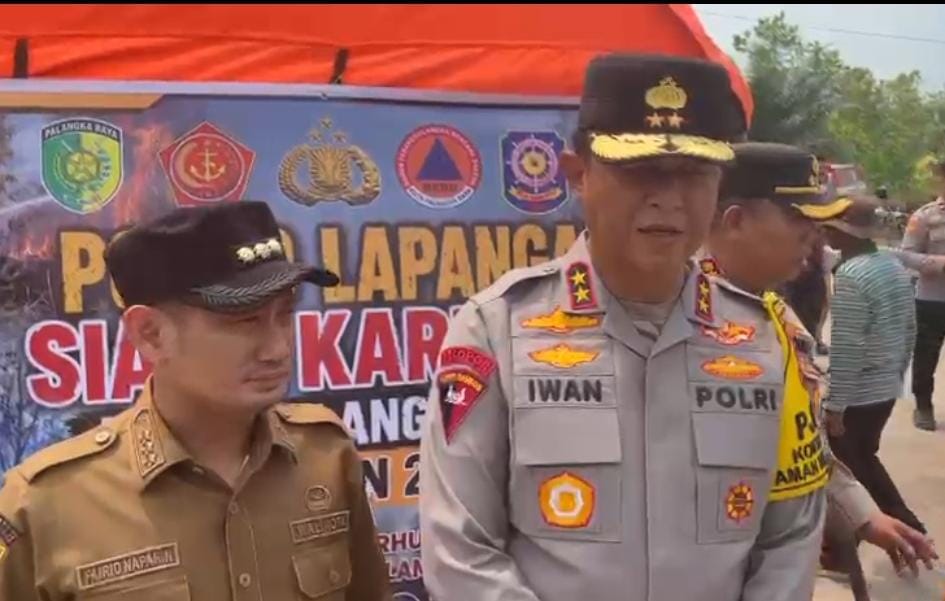 Kapolda Kalteng Instruksikan Polres Jajaran Selidiki Penyebab Karhutla