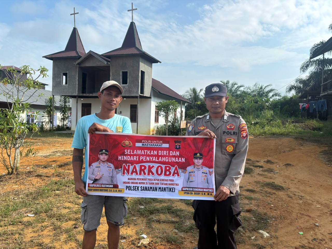 Bhabinkamtibmas Desa Kamanto Sosialisasi Bahaya penyalahgunaan Narkoba.