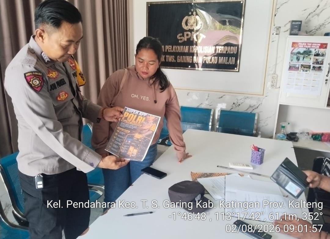 POLSEK TEWANG SANGALANG GARING DAN PULAU MALAN SOSIALISASIKAN LAYANAN CALL CENTER 110 POLRI KEPADA MASYARAKAT