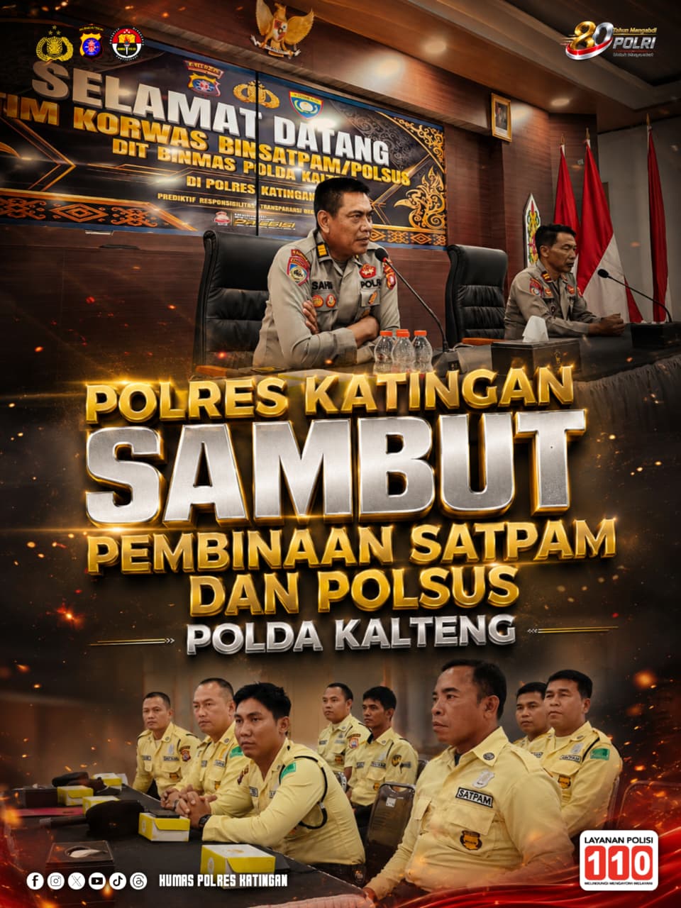 Polres Katingan Sambut Pembinaan Satpam dan Polsus Polda Kalteng