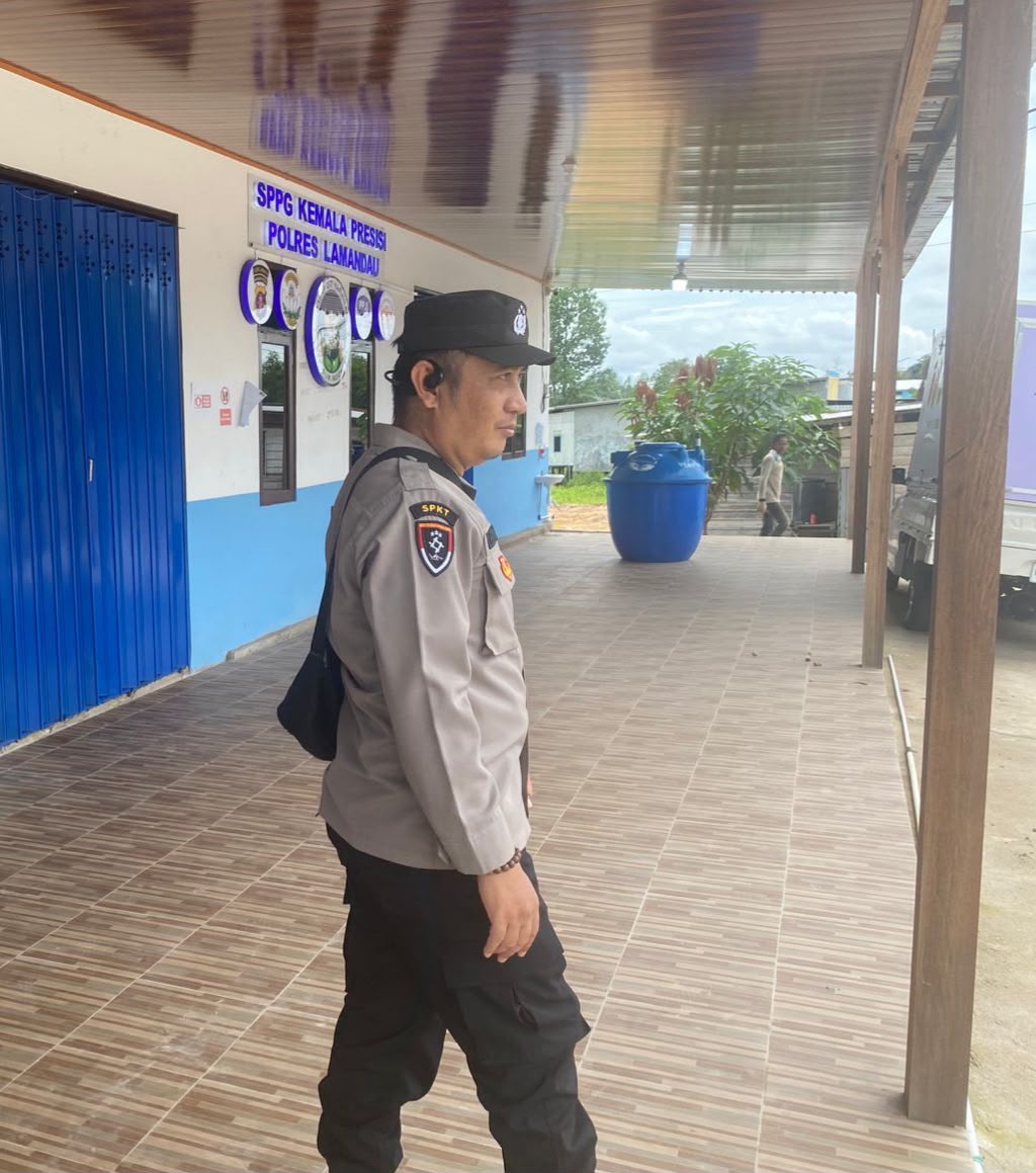 Polres Lamandau Monitoring SPPG, Pastikan Program Makan Bergizi Berjalan Optimal