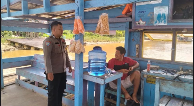 Polsek Katingan Tengah Sambang Kamtibmas