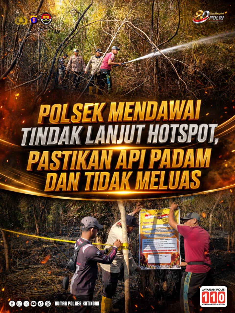 Polres Katingan Gelar Jalan Sehat Perkuat Kebugaran Personel