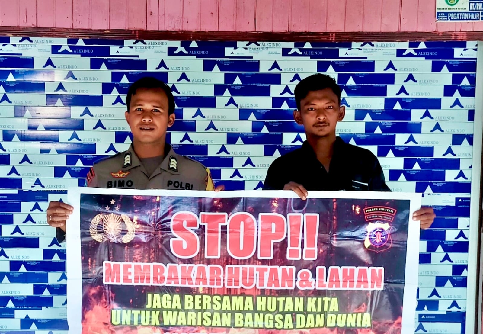 Upaya Pencegahan Karhutla, Bhabinkamtibmas Rutin Himbau Masyarakat tentang Bahaya Karhutla
