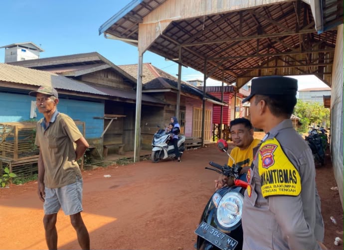 Polsek Katingan Tengah Sambang Kamtibmas