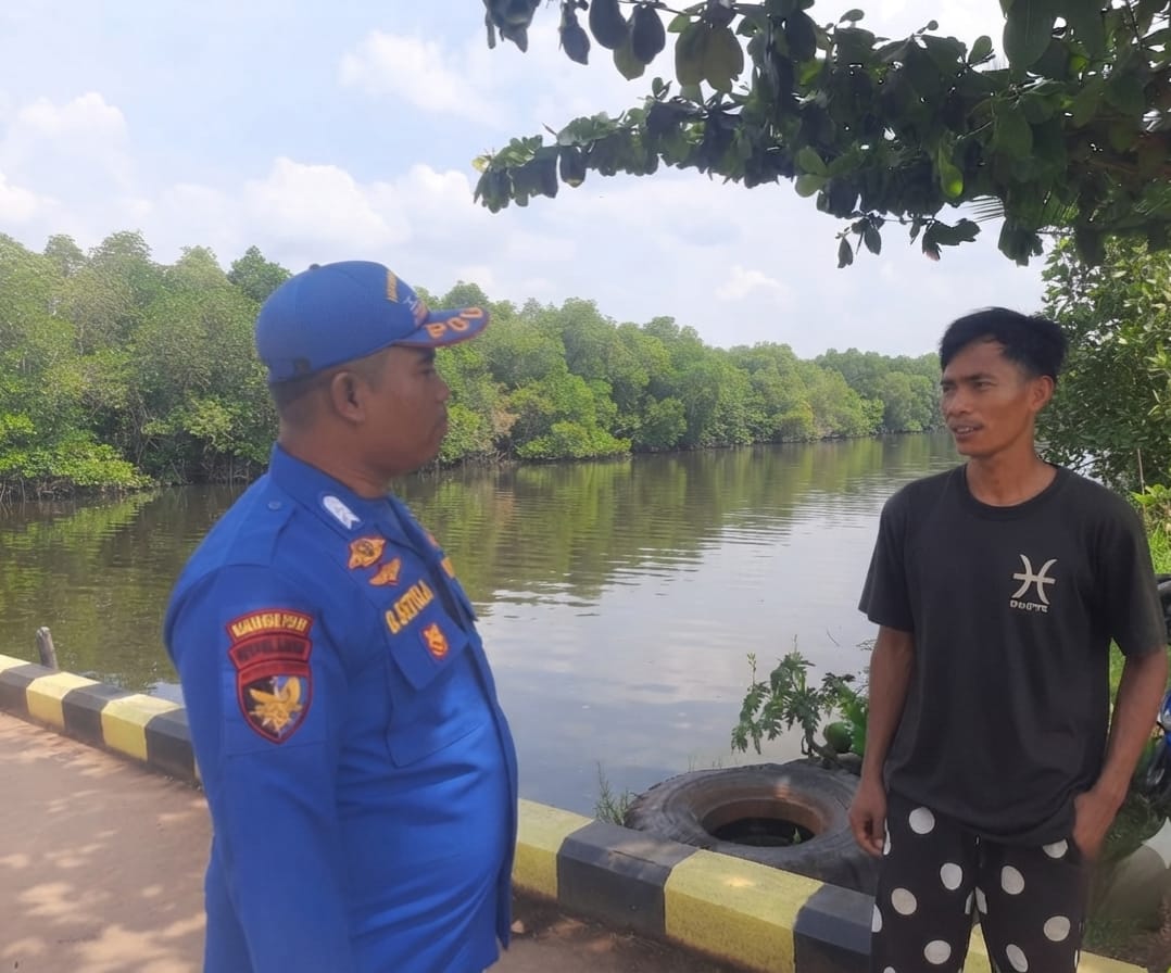 Sambang Desa Binaan, Personel Ditpolairud Sampaikan Pesan Kamtibmas