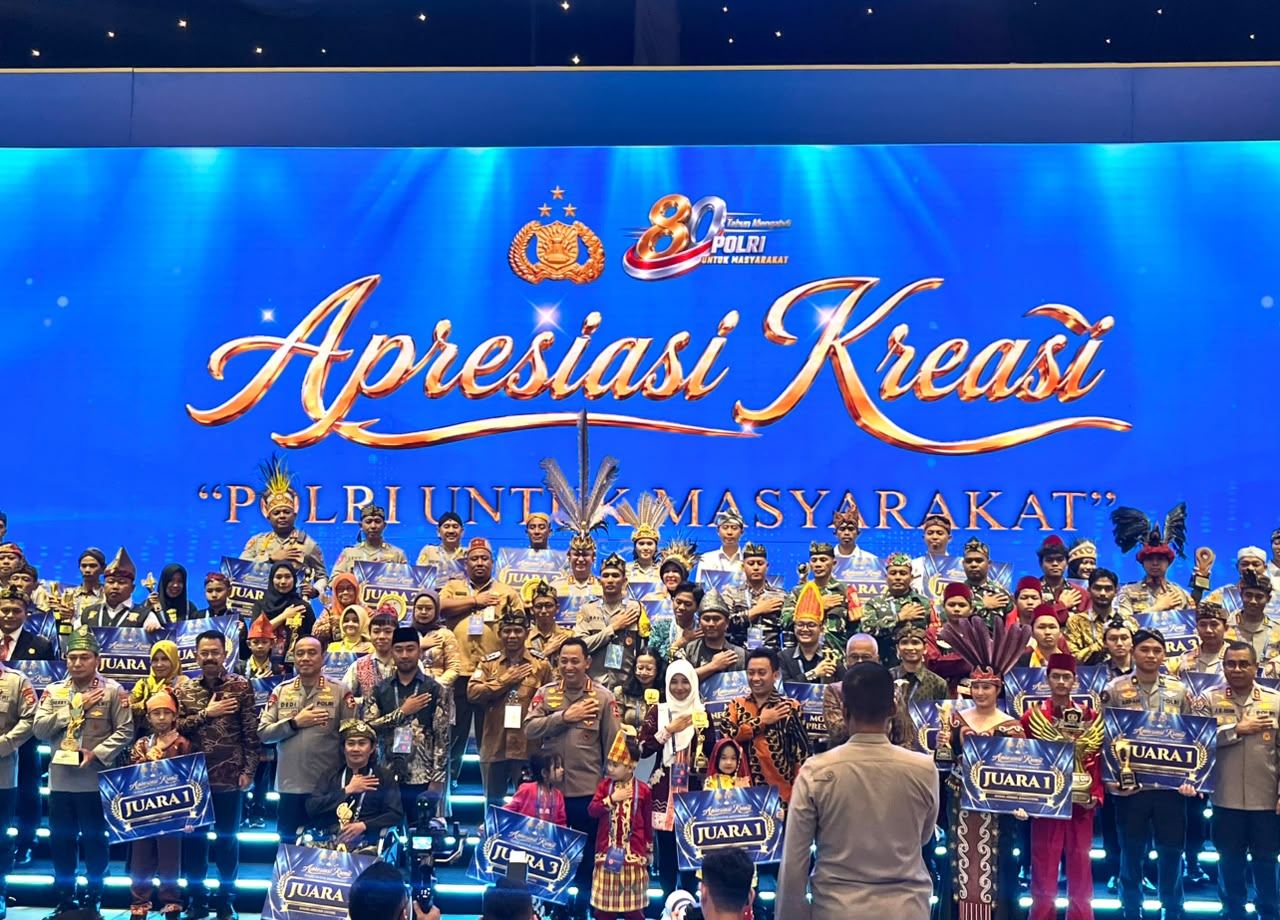 Polda Kalteng Raih Dua Penghargaan di Malam Apresiasi Kreasi Polri