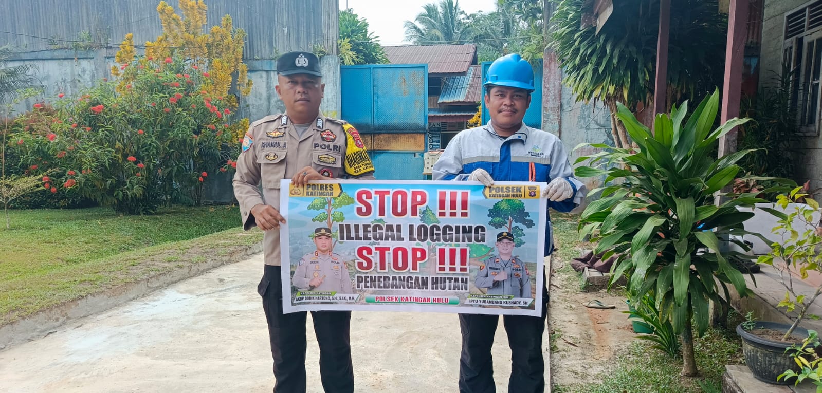 ‎Upaya Pencegahan Penebangan Hutan secara Liar (Ilegal Logging), Bhabinkamtibmas sosialisasi kepada masyarakat.