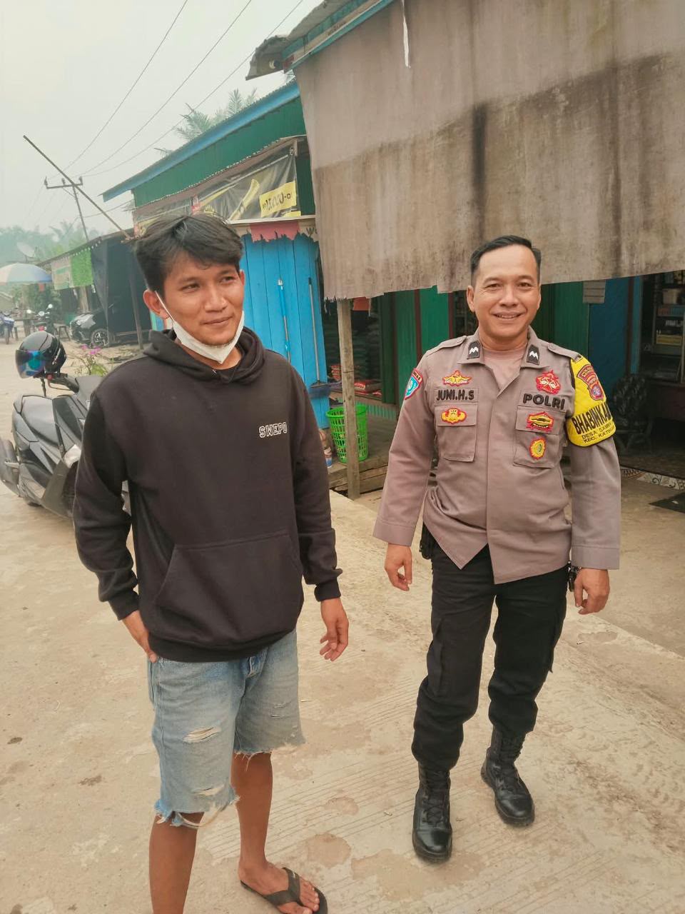 Polsek Katingan Tengah Sambang Kamtibmas