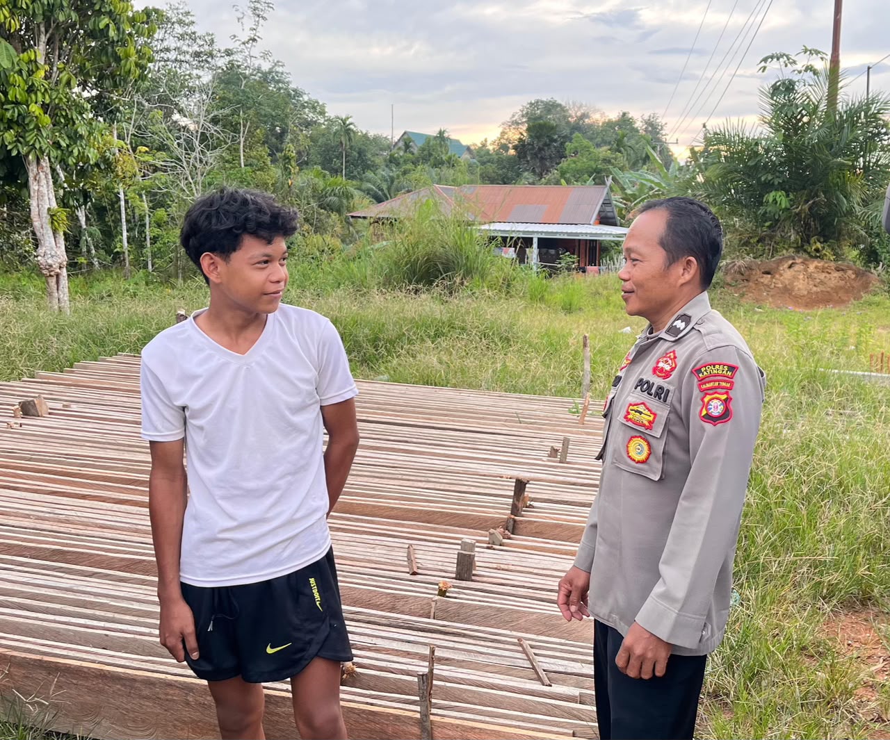 Polsek Katingan Tengah Sambang Kamtibmas