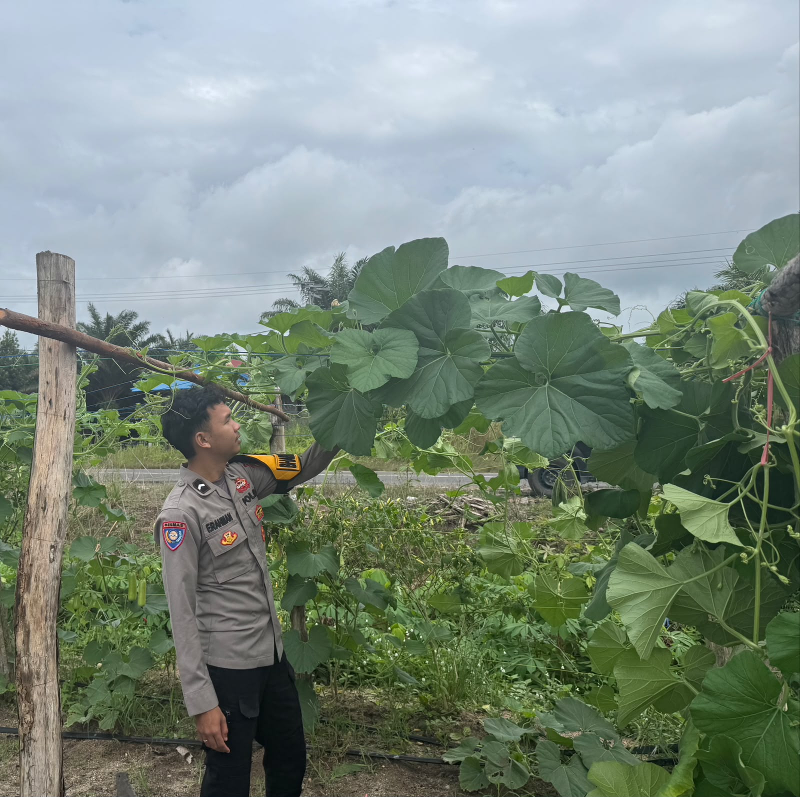 Polsek Tewang Sangalang Garing dan Pulau Malan Imbau Warga Tingkatkan Pemanfaatan Lahan Untuk Ketahanan Pangan