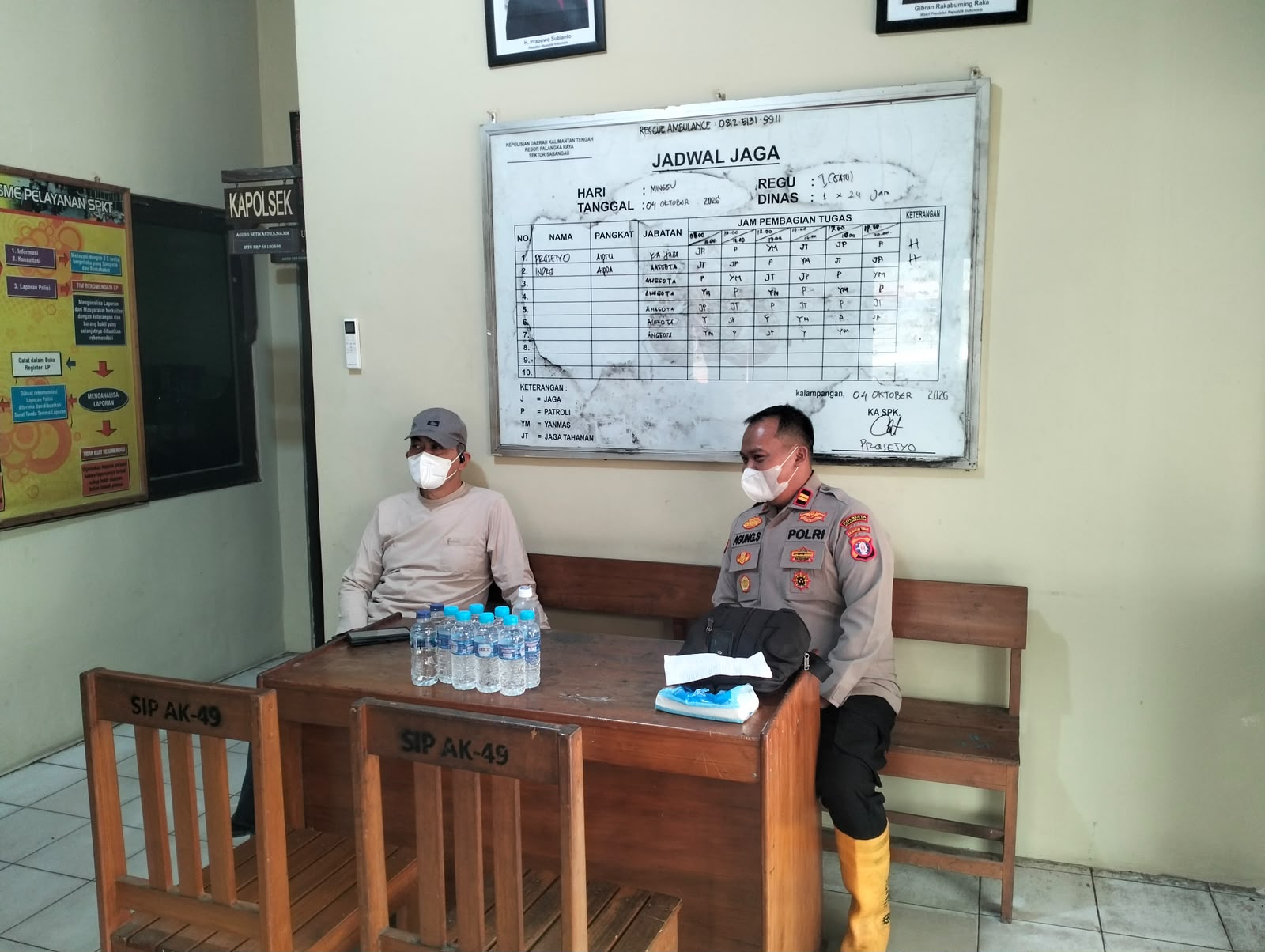 Pastikan Siap Layani Masyarakat, Irwasda Polda Kalteng Cek Mako Polsek Sabangau
